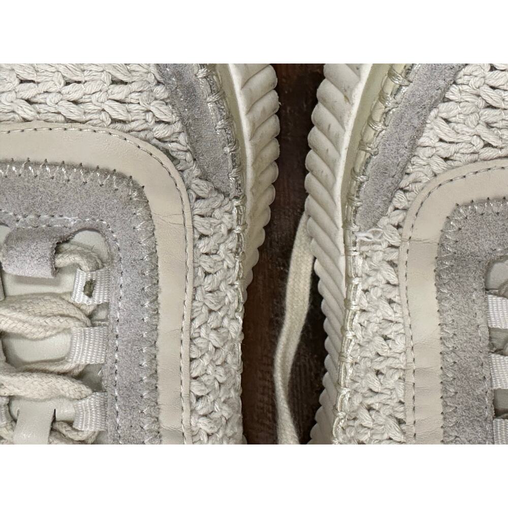 Dolce Vita Dolen Crochet Platform Sneakers Beige Size 9 Fashion Casual Chic - Picture 8 of 9